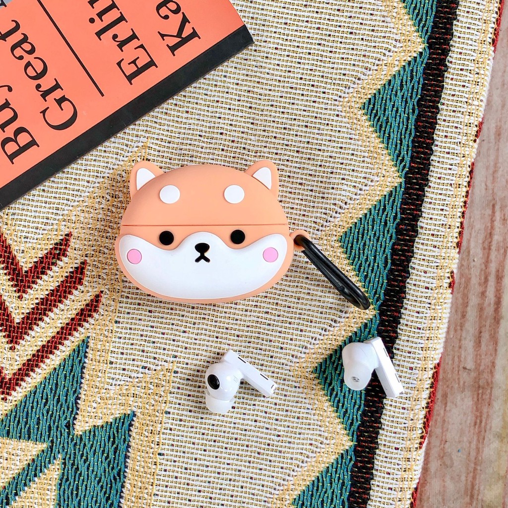 ☘️Tặng kèm móc☘️ Case bao Airpod 1 2 PRO Chó Nice Shiba Inu - Vỏ bọc Cover đựng tai nghe không dây