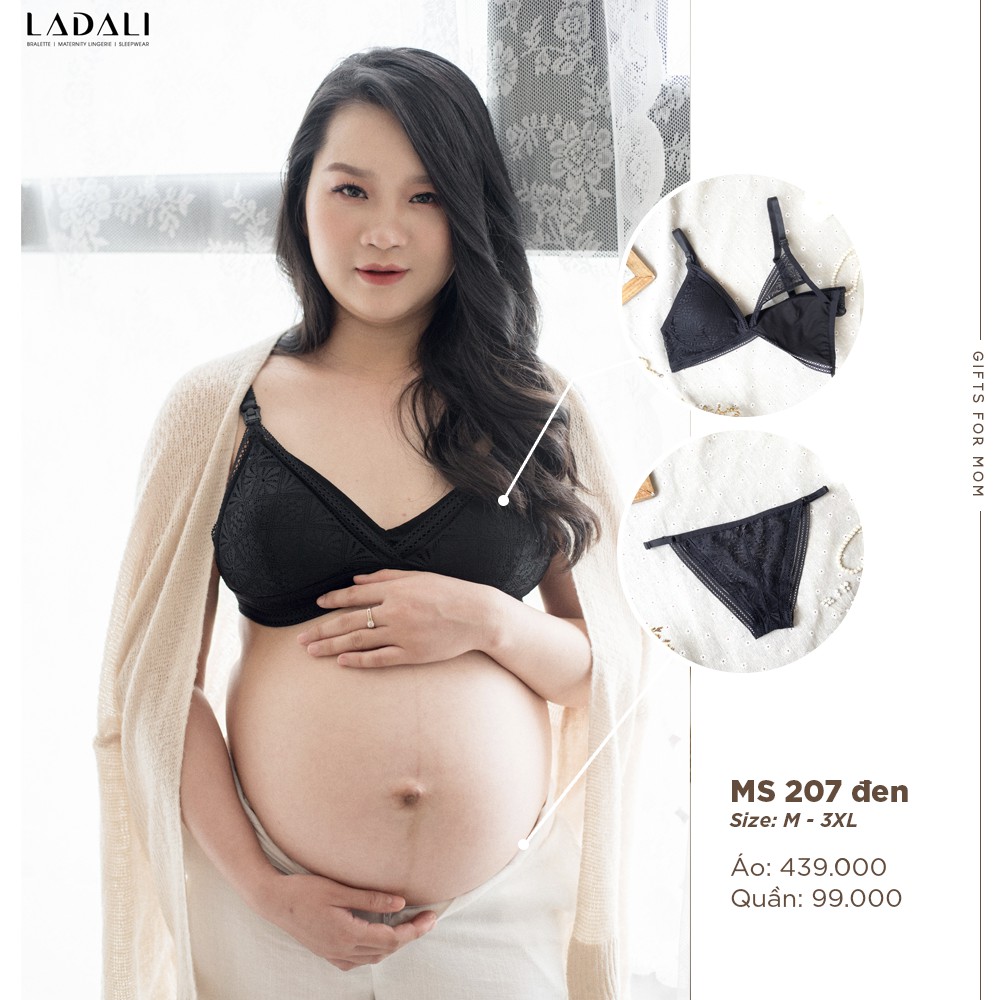 Áo Lót Bầu Sau Sinh Cho Bé Bú Mút Mỏng, Lớp Lót Kín Đáo Hàng Thiết Kế Ladali