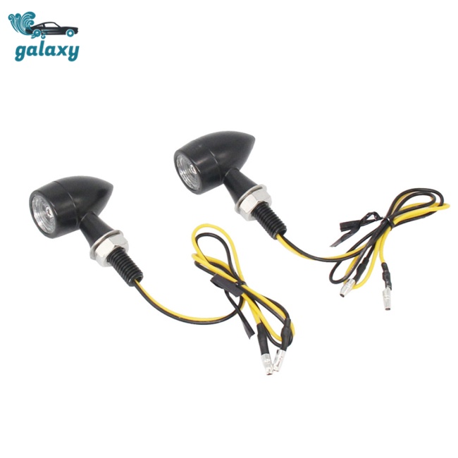 1 Cặp Đèn Led Xi Nhan Mini Chống Nước Chống Trầy Xước Bằng Nhôm Phong Cách Retro Cho Xe Mô Tô