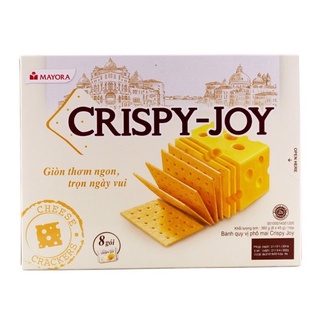 BÁNH QUY PHÔ MAI CRISPY-JOY HỘP 360G (8 GÓI)