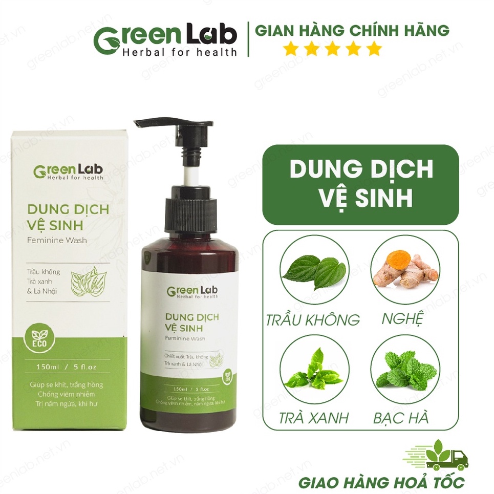 Dung Dịch Vệ Sinh GreenLab Sạch Thơm Hồng Khít