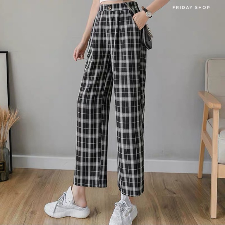 Quần culottes kẻ ô nhiều màu Friday | BigBuy360 - bigbuy360.vn