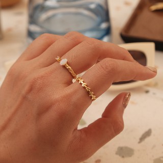 [Novembre] Nhẫn bạc 925 mạ vàng 18k - 008