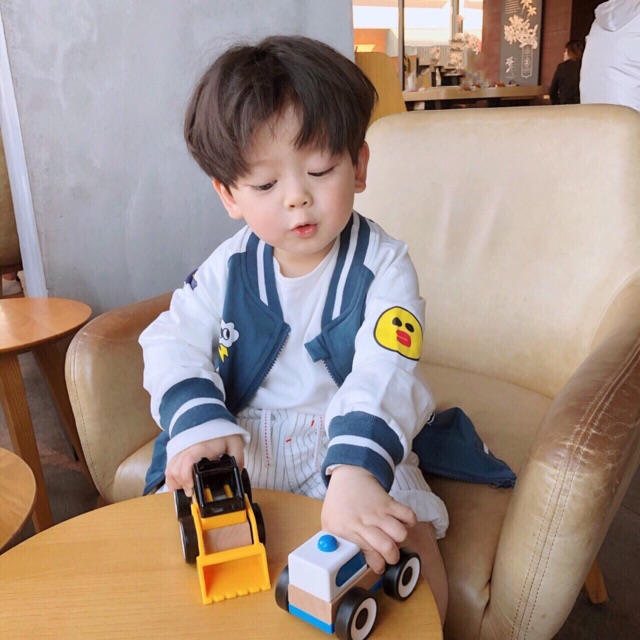 Áo khoác nỉ bomber gấu vịt thỏ