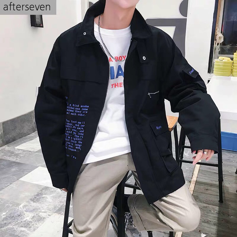 Áo khoác cardigan kaki túi hộp unisex Dây Kéo nam nữ ulzzang Wind | BigBuy360 - bigbuy360.vn