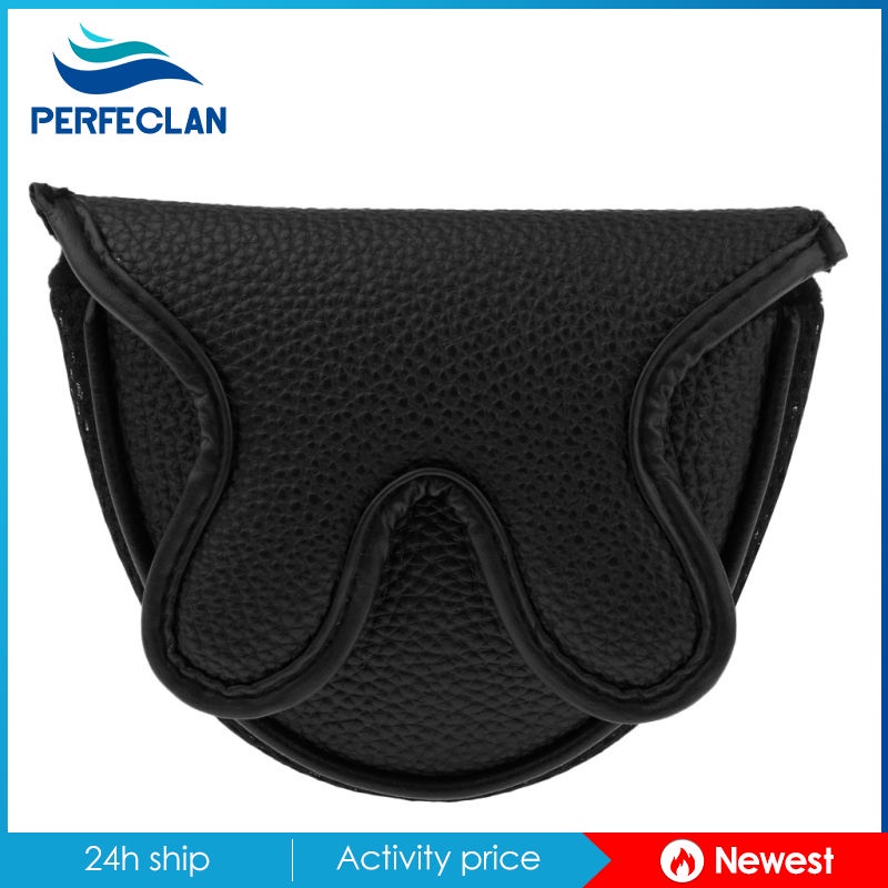 Vỏ Bọc Bảo Vệ Đầu Gậy Đánh Golf Bằng PU Màu Đen Siêu Bền Tiện Dụng