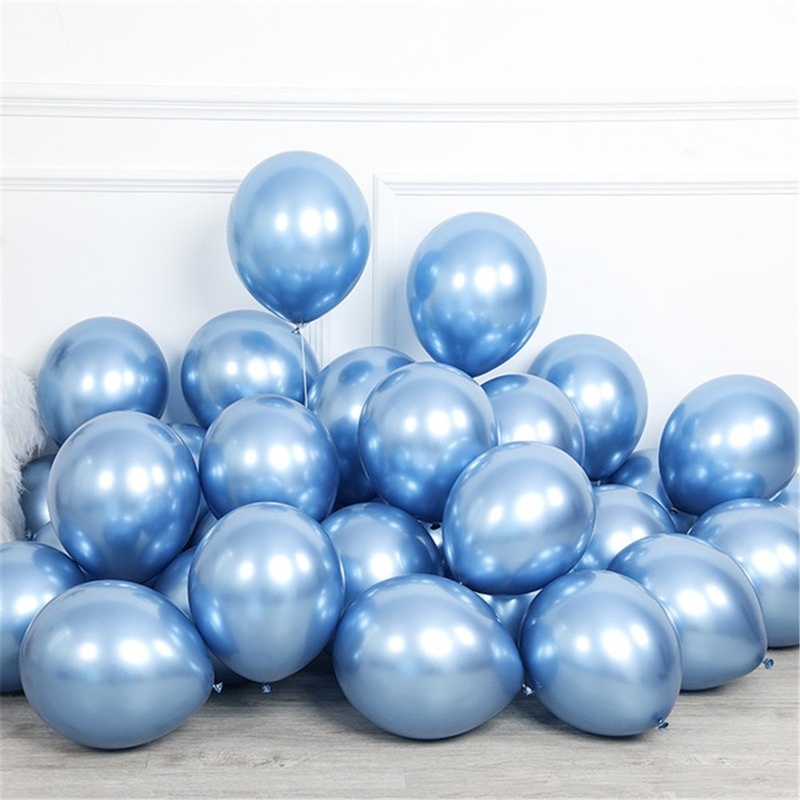 Bộ 5 Bong Bóng 12 &quot;Bằng Cao Su Latex Dày Màu Vàng Hồng Trang Trí Tiệc