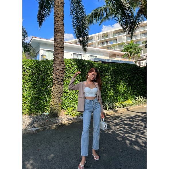 Quần jean ống suông nữ REVERCLOTHINGS Boyfriend Jeans