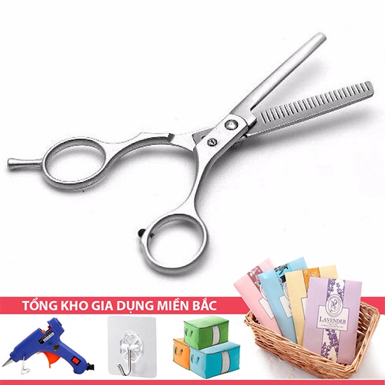 [Tặng Lược] Kéo Tỉa Răng Cưa Tạo Mẫu Tóc, Hớt Tóc Nam Nữ Gia Đình