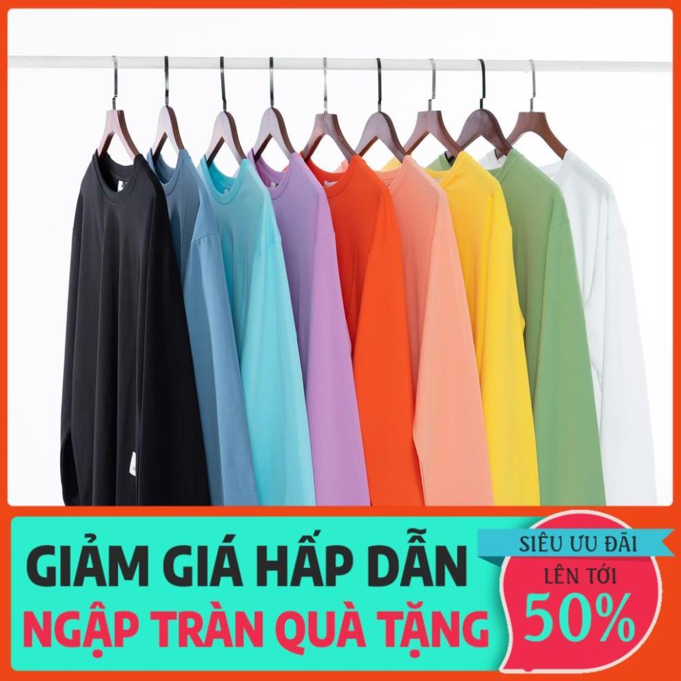 Áo thun dài tay N7 Unisex basic tee sweater nam nữ phông trơn 😍