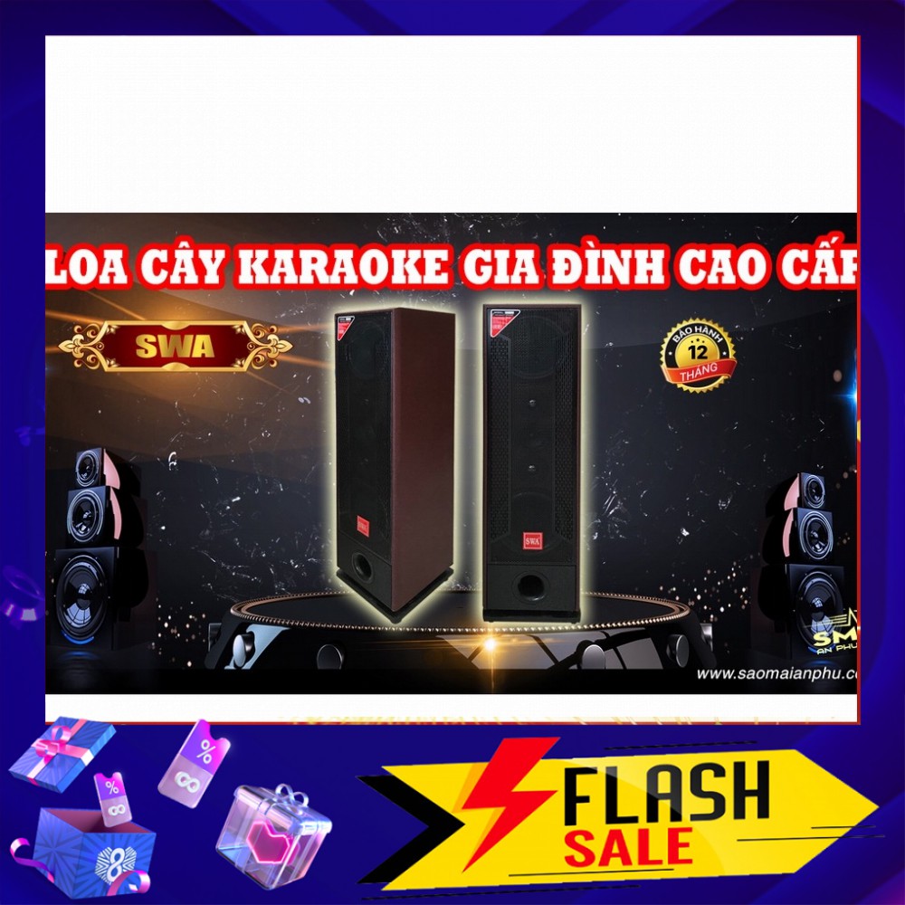Loa Đứng 4 bass 25cm, Loa Cây KaraOke Nghe Nhạc Hàng Cao Cấp SWA HD-322 ( Full sơn )