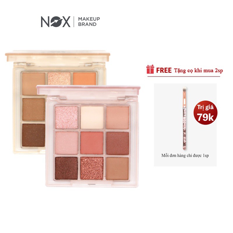 Bảng Phấn Mắt Nox 9 Màu Lì / Lấp Lánh Trang Điểm Lâu Trôi 7g | BigBuy360 - bigbuy360.vn