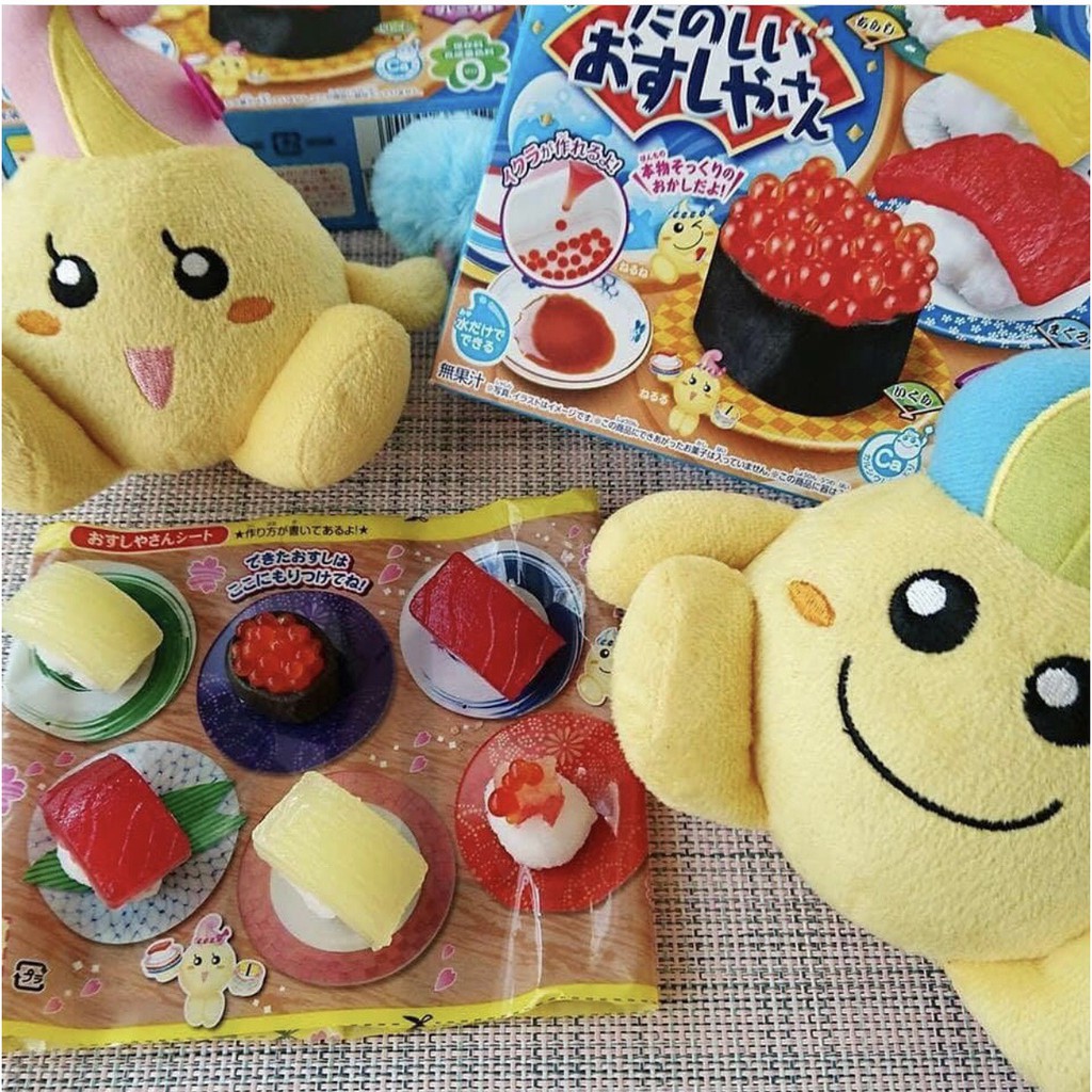 Combo 2 hộp kẹo Popin Cookin đồ chơi sáng tạo ăn được: Sushi + 1 hộp kẹo tự chọn chính hãng