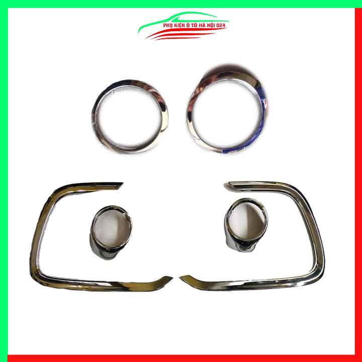 Ốp viền đèn gầm trước sau xe  i10 Hatchback 2017-2021 mạ Crom chống trầy trang trí làm đẹp xe