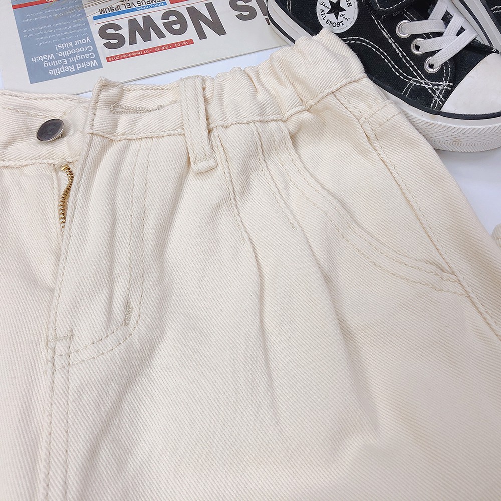 👖[ẢNH+VIDEO THẬT] Quần Jean Baggy Trắng - Cạp Cao Tôn Dáng - Chất Dày Dặn - Style Hàn Quốc - Cực Xinh | BigBuy360 - bigbuy360.vn