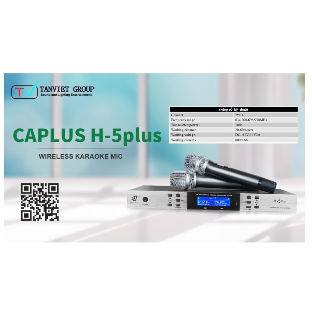 Wireless Microphone CAF-CAPLUS H5 Plus