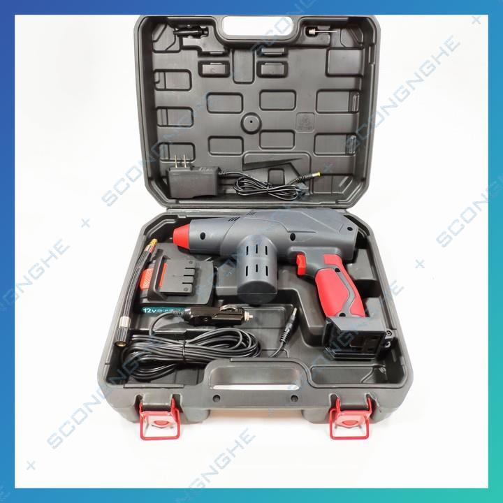 Bơm xe Pin tự động GEWANG đa năng 12V nội địa