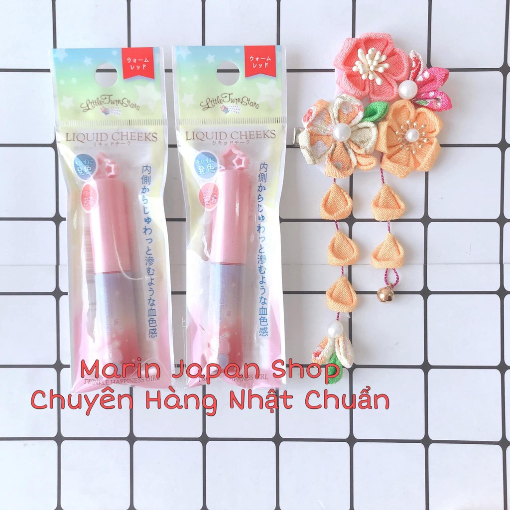 (Thanh lý) Phấn má hồng dạng kem có màu hồng và đỏ nhẹ Nhật Bản Liquid Cheeck Little Turn Stars