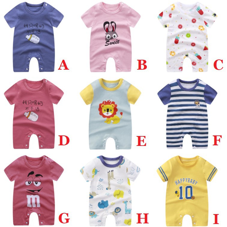 Bộ Áo Liền Quần Vải Cotton Chất Lượng Cao Cho Bé
