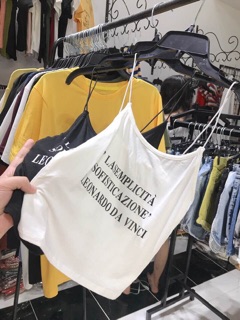 Hàng Áo croptop dây nhỏ basic chuẩn