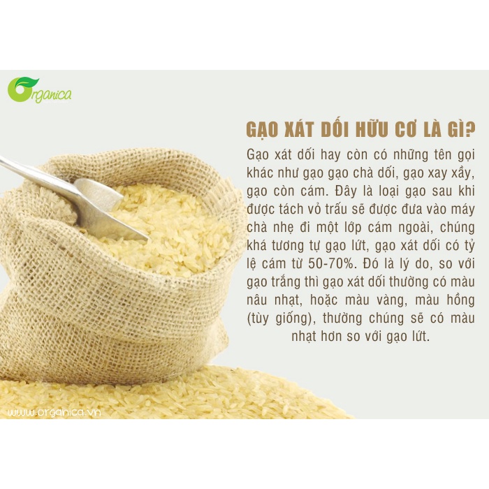 Gạo Lứt Xát Dối - Gạo Chà Dối - Thích cho người mới tập ăn gạo lứt