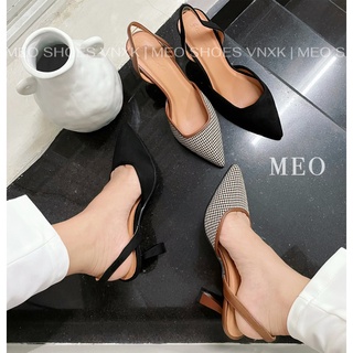 Giày cao gót mũi nhọn hở gót Slingback