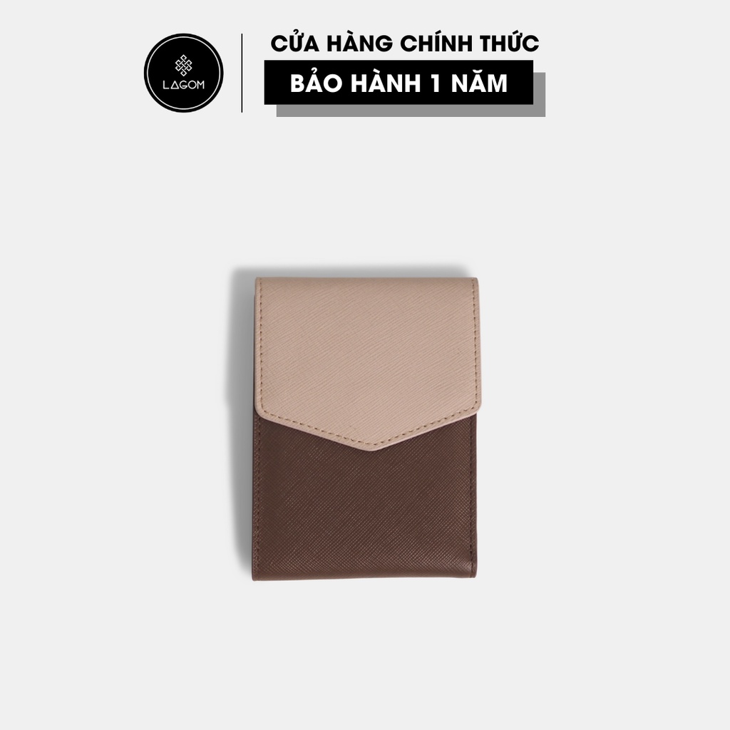 Ví da LAGOM mỏng gọn Flap Wallet