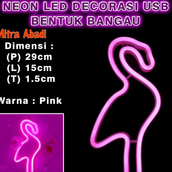 Dây Đèn Led Neon Dc 5v Hình Cần Cẩu Màu Hồng