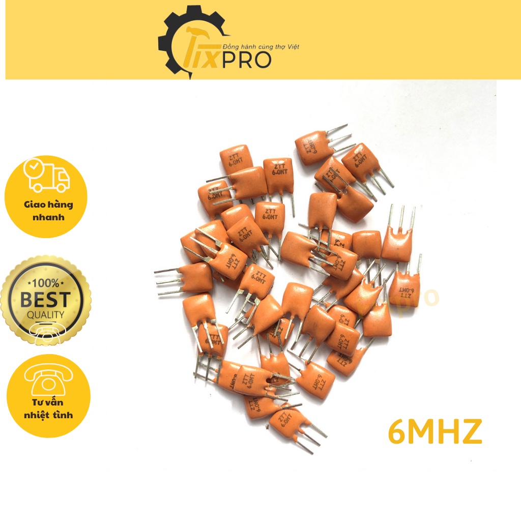 Thạch anh 3 chân 6Mhz chất lượng tốt