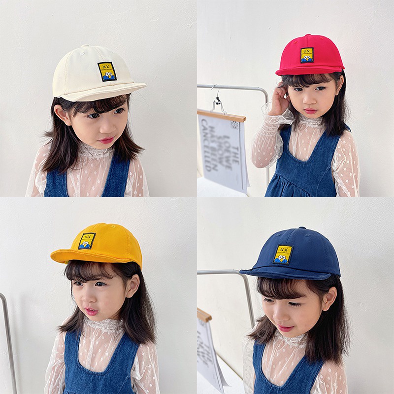 Mũ Lưỡi Trai Chống Nắng Thoáng Khí Màu Sắc Đơn Giản Dành Cho Bé
