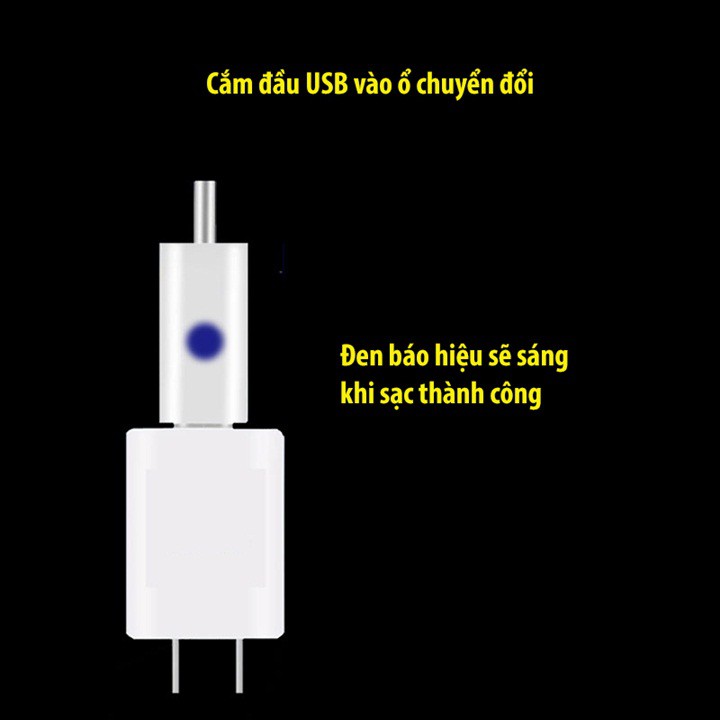 alo alo helo [xả kho] Sạc Pin Phao Câu Đài Đầu Cắm USB Tặng Kèm 2 Pin