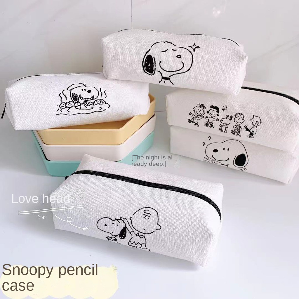 Túi Đựng Bút Hình Snoopy Đáng Yêu Cho Trẻ Em Gái Ốp