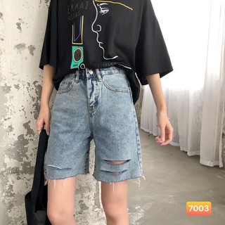 SIÊU PHẨM NGỐ TÀU-QUẦN JEAN NGỐ NỮ FORM XUÔNG RỘNG RÁCH GỐI COL NGẦU