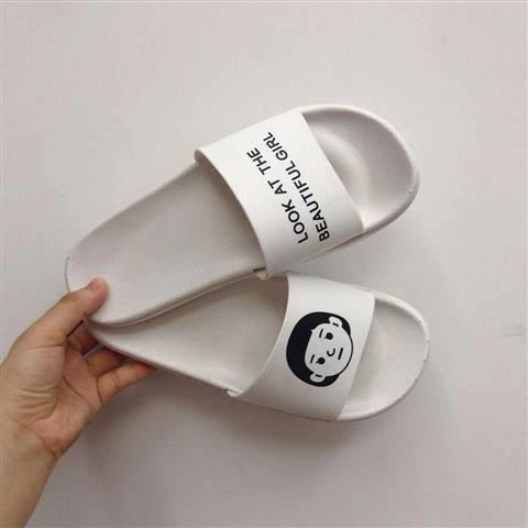 JY071 - dép lê dép thời trang hè hình cô gái đế vuông