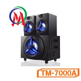 Loa kisonli bluetooth 2.1 tm-7000a-led rgb-điện ac 220v