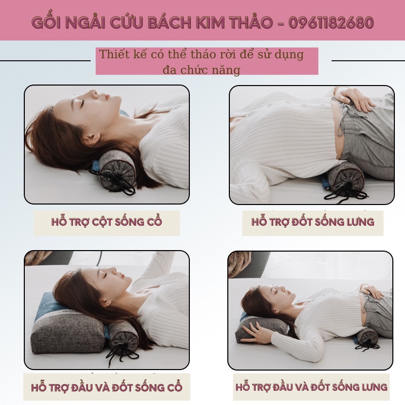 Gối ngải cứu Bách Kim Thảo