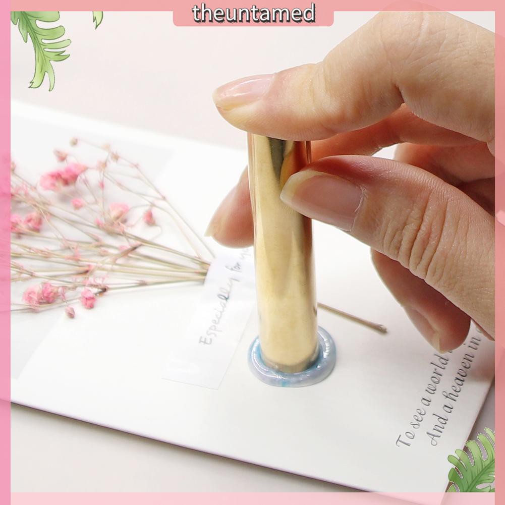 Con dấu hình trụ bằng đồng thau thích hợp để đóng sáp niêm phong bì thư DIY
