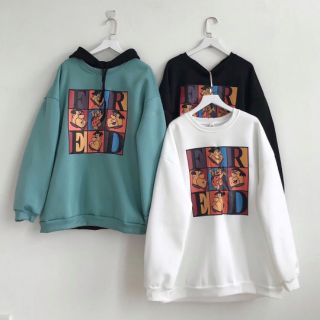 Chất lượng sweater ferb 3 màu ảnh thật phối hoodie trơn đen