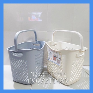 Giỏ caro cao - giỏ đựng đồ đa năng có quai xách nhựa việt nhật