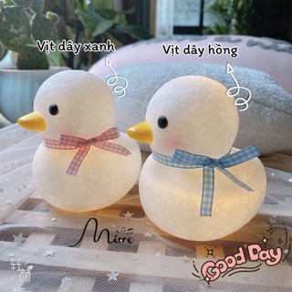Đèn phòng ngủ dáng vịt con buộc dây nơ dễ thương