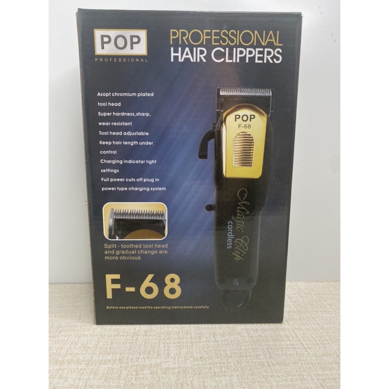 Tông Đơ Cao Cao Cấp F68 POP Barber Lưỡi Kép Gama