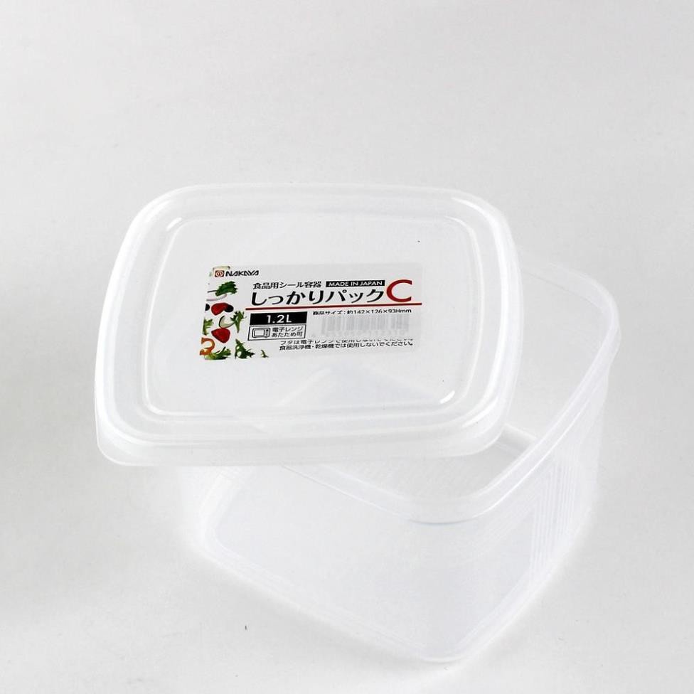Hộp nhựa đựng thực phẩm nắp dẻo 1,2 L Nakaya
