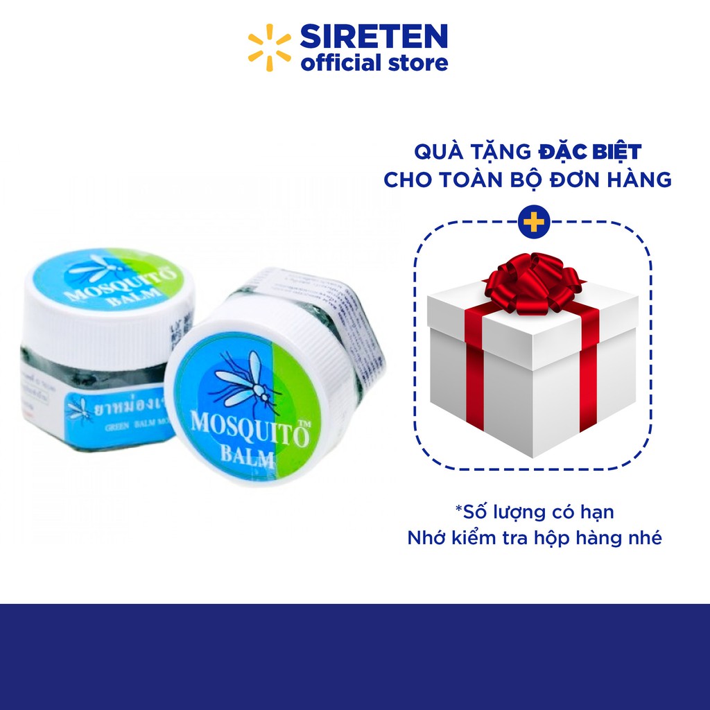 Cao dầu thái lan hộp xanh 13g, thoa lên người có tác dụng ngừa muỗi và các loại côn trùng có tác dụng trong 8 giờ - CDT