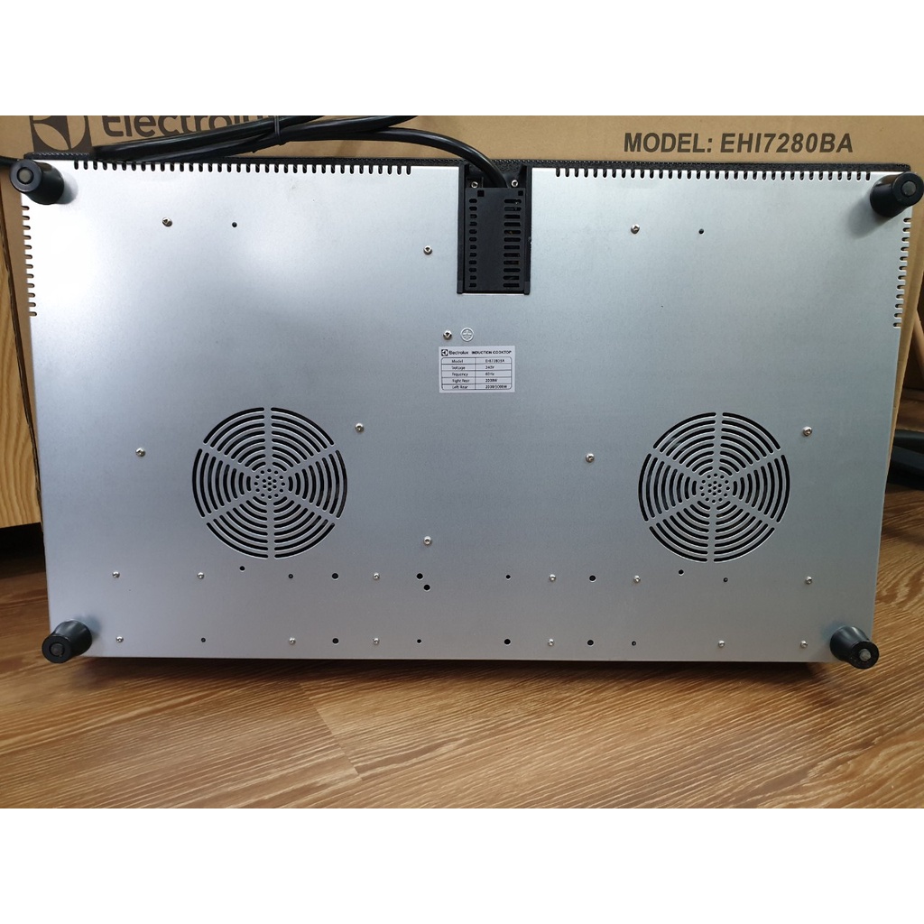 Bếp từ đôi Electrolux EHI7280BA 3700W, bếp điện từ 2 vùng nấu công suất lớn, mặt kính ceramic - Hàng chính hãng