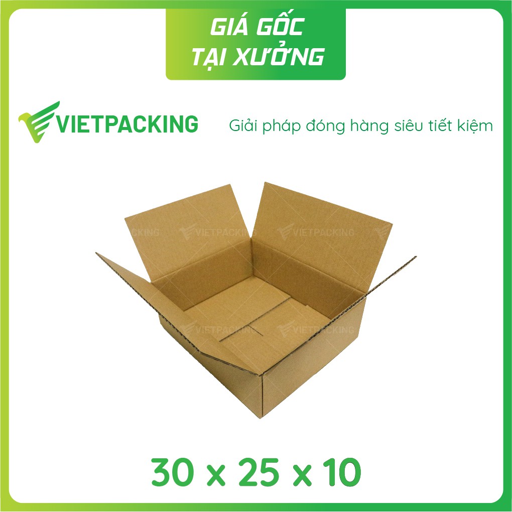 [GIÁ SẬP SÀN] 20 hộp carton đựng quần áo size 30x25x10 siêu sang