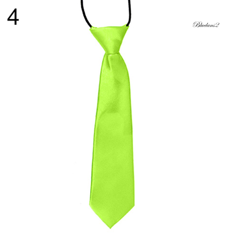 Cà Vạt Co Giãn Màu Trơn Dành Cho Học Sinh Nam Nữ