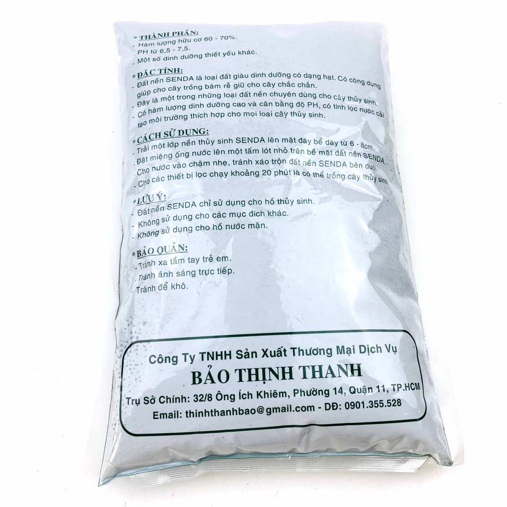 Phân Nền Thủy Sinh SENDA Cho Hồ Cá Thủy Sinh 2KG/Túi [SENDA]