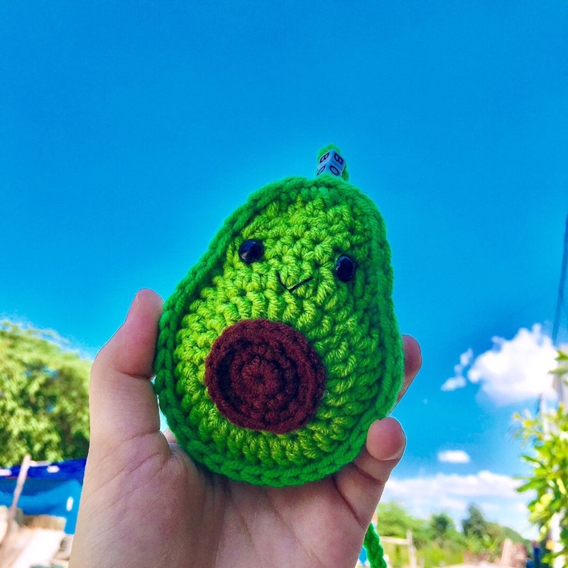 [ FREESHIP 50K ] Túi đựng tỏi cho bé hình quả bơ - có đính tên bé theo yêu cầu