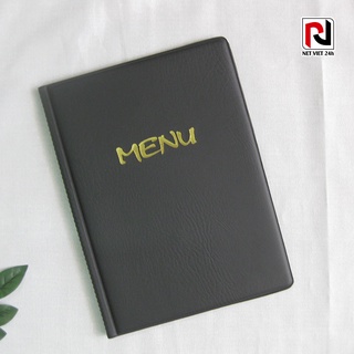 Combo 5 cuốn menu có sẵn khổ A4 (10 lá nhựa) - KT 23cm x 32cm