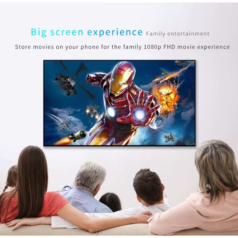 Thiết Bị HDMI Không Dây Kết Nối Điện Thoại Với Màn Hình Xe Ô Tô, TV, Máy Chiếu HD 1080P Mirascreen X7